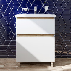 Тумба под раковину AM.PM X-Joy 65 см напольная дерево/белая (M85AFSX0652WG) - фото 2