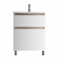 Изображение товара Тумба под раковину AM.PM X-Joy 65 см напольная дерево/белая (M85AFSX0652WG)