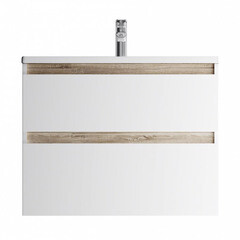 Тумба под раковину AM.PM X-Joy 80 см подвесная дерево/белая (M85AFHX0802WG) - фото 1
