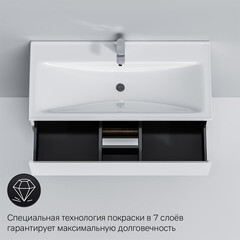 Тумба под раковину AM.PM X-Joy 100 см напольная дерево/белая (M85AFSX1002WG) - фото 5