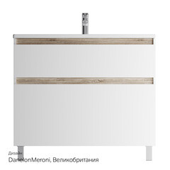 Тумба под раковину AM.PM X-Joy 100 см напольная дерево/белая (M85AFSX1002WG) - фото 3