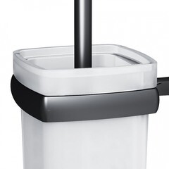 Ершик для унитаза AM.PM Gem подвесной стекло/металл черный (A9033422) - фото 7