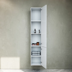 Пенал AM.PM Gem 30 см подвесной правый белый глянец - фото 5