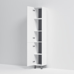 Пенал AM.PM Gem 30 см напольный левый белый глянец - фото 3