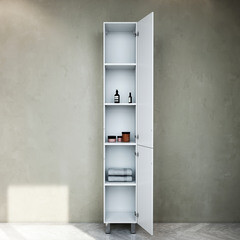 Пенал AM.PM Gem 30 см напольный правый белый глянец - фото 5