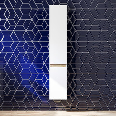 Пенал AM.PM X-Joy 30 см подвесной правый белый глянец - фото 7