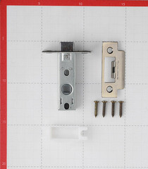 Защелка межкомнатная Palladium 100 AB античная бронза - фото 3