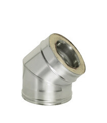 Изображение товара Отвод Дымок 45° х d150х230 мм с изоляцией AISI 439