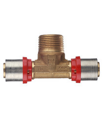 Тройник Tiemme 20(пресс) х 3/4 НР(ш) х 20(пресс) - фото 3