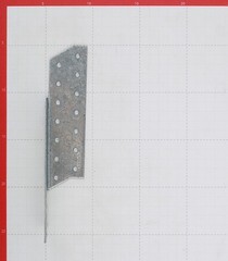 Держатель балки левый оцинкованный 210х40х40х2 мм - фото 2