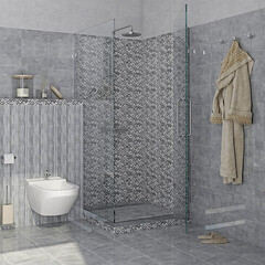 Плитка декор Axima Наварра D серый 300x200x7 мм - фото 5