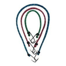 Набор резинок крепления багажа с металлическими крючками, 3 штуки, 8мм х 0,6м; 0,9м; 1,2м, (уп.)