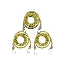 Набор резинок крепления багажа с металлическими крючками, 3 штуки, 10мм х 0,6м; 0,9м; 1,2м, (уп.)