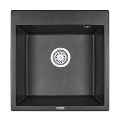 Мойка для кухни Granula 520x510х200 мм врезная прямоугольная кварц черная
