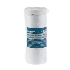 Пленка защитная с клейкой малярной лентой, прозрачная, HDPE, рулон 1,1х25м, толщина 8мкм, (шт.)