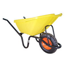 Тачка строительная одноколесная, пластмассовый кузов, пластмассовый кузов, шт.