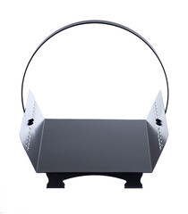 Дровница 111-R9005 черная стальная - фото 3