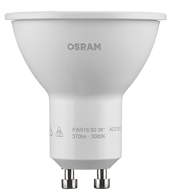 Изображение товара Лампа светодиодная светодиодная Osram GU10 3000К 5 Вт 400 Лм 220-230 В рефлектор PAR51