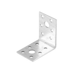 Уголок крепежный KU, 2,0мм, 90x90x65мм, (шт.)