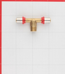 Тройник Tiemme 16(пресс) х 1/2 НР(ш) х 16(пресс) - фото 3