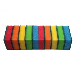 Губки для мытья посуды, 80 х 50 х 25 мм, 10шт, (уп.)