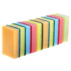 Губки для мытья посуды, 90 х 60 х 30 мм, 10шт, (уп.)