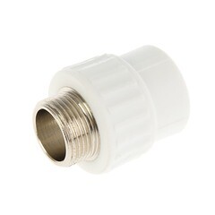 Муфта PP-R, переходная, наружная резьба, 25мм x3/4", (шт.)