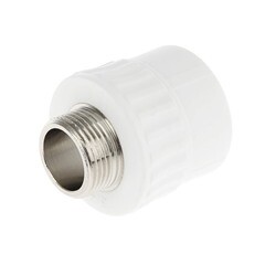 Муфта PP-R, переходная, наружная резьба, 32мм x3/4", (шт.)