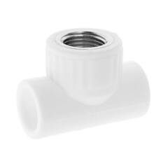 Тройник PP-R, переходной, внутренняя резьба, 20ммх1/2", (шт.)