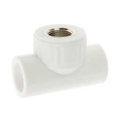 Тройник PP-R, переходной, внутренняя резьба, 25ммх1/2", (шт.)