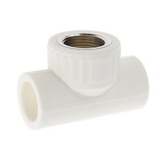 Тройник PP-R, переходной, внутренняя резьба, 25ммх3/4", (шт.)