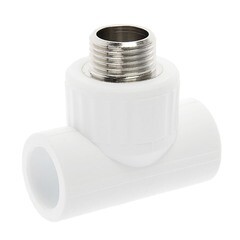 Тройник PP-R, переходной, наружная резьба, 20ммх1/2", (шт.)