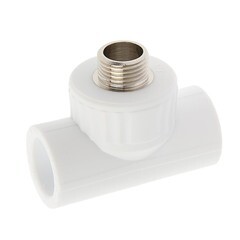 Тройник PP-R, переходной, наружная резьба, 25ммх1/2", (шт.)