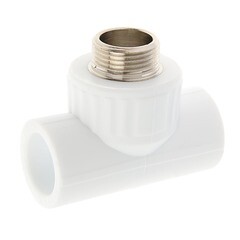 Тройник PP-R, переходной, наружная резьба, 25ммх3/4", (шт.)