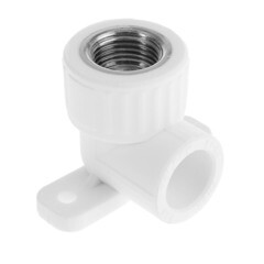 Угольник PP-R, с креплением, внутренняя резьба, 20ммх1/2", (шт.)