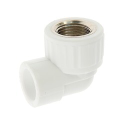 Угольник PP-R, переходной, внутренняя резьба, 20ммх1/2", (шт.)