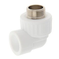 Угольник PP-R, переходной, наружная резьба, 25ммх3/4", (шт.)