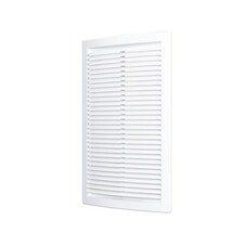 Решетка вентиляционная (1520РЦ) с сеткой, неразъемная, наклонные жалюзи, 150х200мм, (шт.)