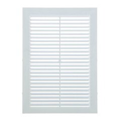 Решетка вентиляционная (A1724C) неразъемная, наклонные жалюзи, 170х240мм, (шт.)