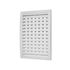 Решетка вентиляционная (1825РРП) регулируемая, разъемная, наклонные жалюзи, 180х250мм, (шт.)