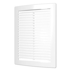 Решетка вентиляционная (2030РЦ) с сеткой, неразъемная, наклонные жалюзи, 200х300мм, (шт.)