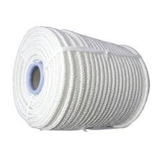 Фал плетеный капроновый 16-прядный, 650кгс, сердечник капрон, д.6мм, бухта100м, (шт.)