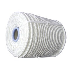 Фал плетеный капроновый 16-прядный, 650кгс, сердечник капрон, д.6мм, бухта100м, (шт.)