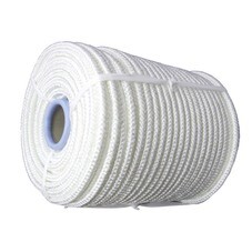 Фал плетеный капроновый 16-прядный, 1000кгс, сердечник капрон, д.8мм, бухта100м, (шт.)