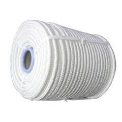 Фал плетеный капроновый 16-прядный, 1000кгс, сердечник капрон, д.8мм, бухта100м, (шт.)