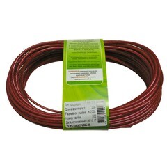 Трос металлополимерный красный полупрозр. ПР-3.0, 20м.п., (шт.)