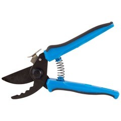 Секатор зубчатый с оксидированным покрытием, с двухкомпонентной ручкой, 220мм, (шт.)