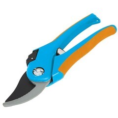 Секатор высокоуглеродистая сталь, прямой рез, тефлон покрытие, пластиковые ручки, 205мм, (шт.)