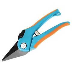 Секатор высокоуглеродистая сталь, цветочный, пластиковые ручки, 205мм, (шт.)