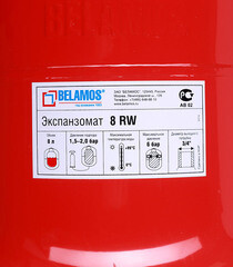 Бак расширительный Belamos 8 RW закрытого типа 6 бар 8 л - фото 5